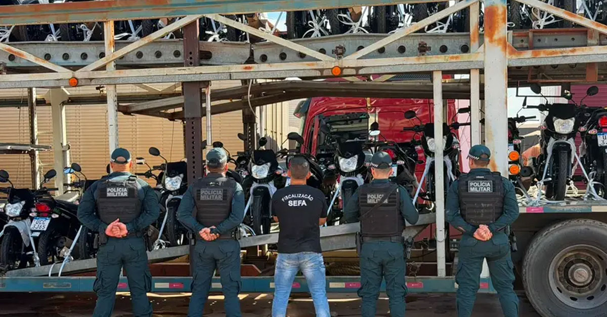 Fisco apreende 80 motos em Santarém por fraude fiscal